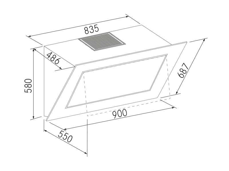 Exaustores - Quasar R - Plano técnico